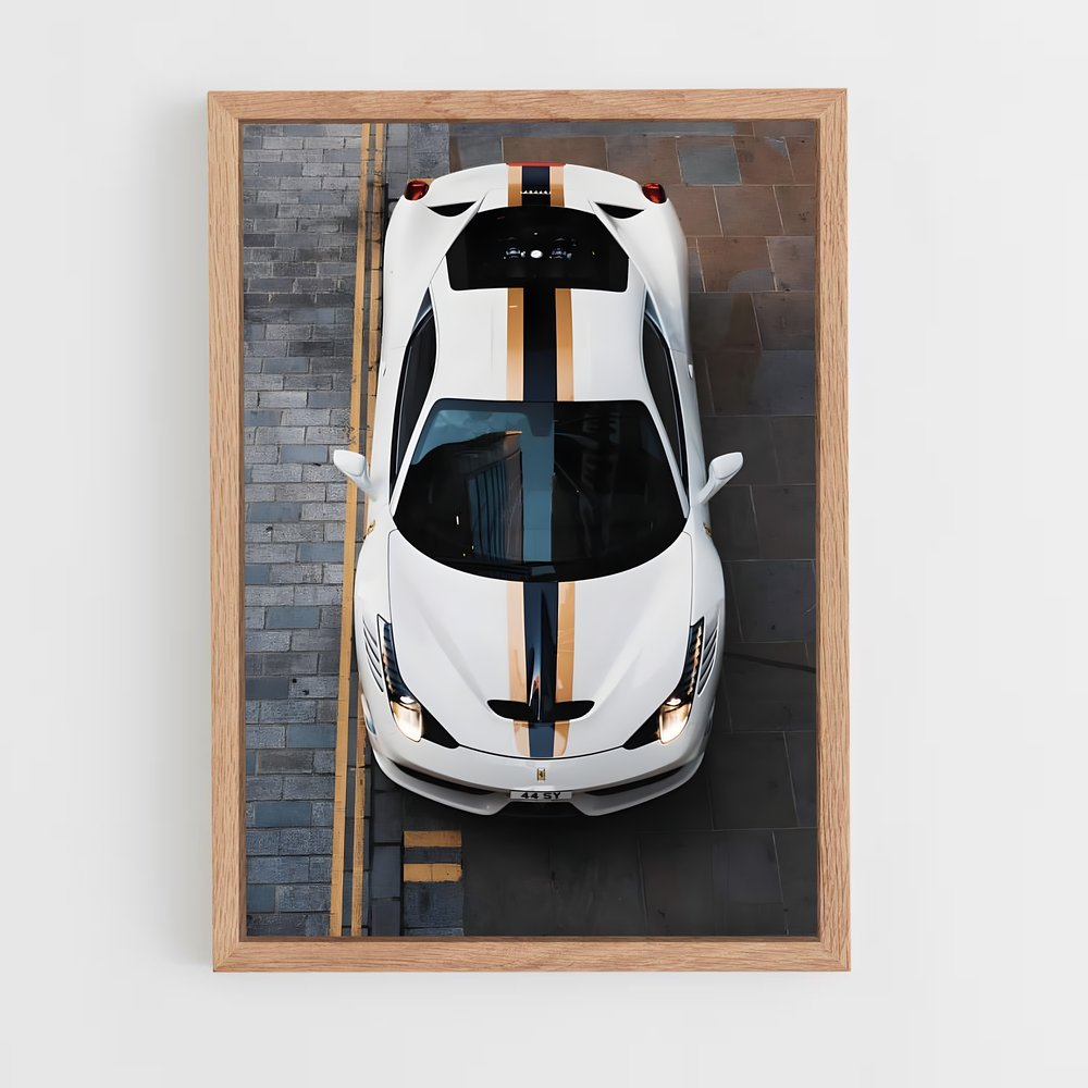 Poster Route 458 – affiche Ferrari (vue 4)